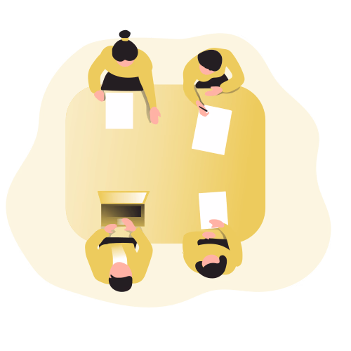 Aerial view of managed construction